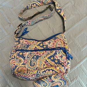 Vera Bradley Capri Blue Hipster Cross Body Bag Retired